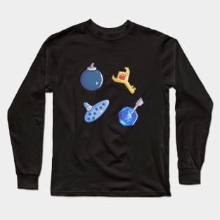 Gaming Items Stickers IV Long Sleeve T-Shirt